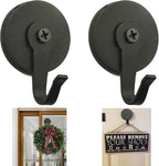 Pmsanzay Magnetic Wreath Hanger － it can be Used on Metal Door - Pack of 2