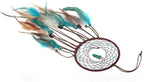 MOONFLY Dream Catcher Handmade Traditional Feather Dreamcatcher Hanging Home Wall Decoration Craft Ornament for Home, Bedroom, Kids, Native American Style Décor(Turquoise)