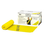 CanDo Low Powder Exercise Band, 6 yard Roll, Yellow: X-Light
