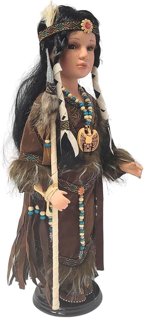 Kinnex Collections 16 Inch Porcelain Collectible Doll Limited Edition Decorative Home Display with Certificate of Authenticity (D16778)