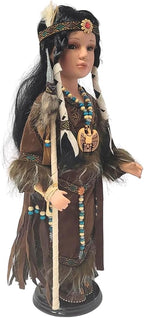 Kinnex Collections 16 Inch Porcelain Collectible Doll Limited Edition Decorative Home Display with Certificate of Authenticity (D16778)
