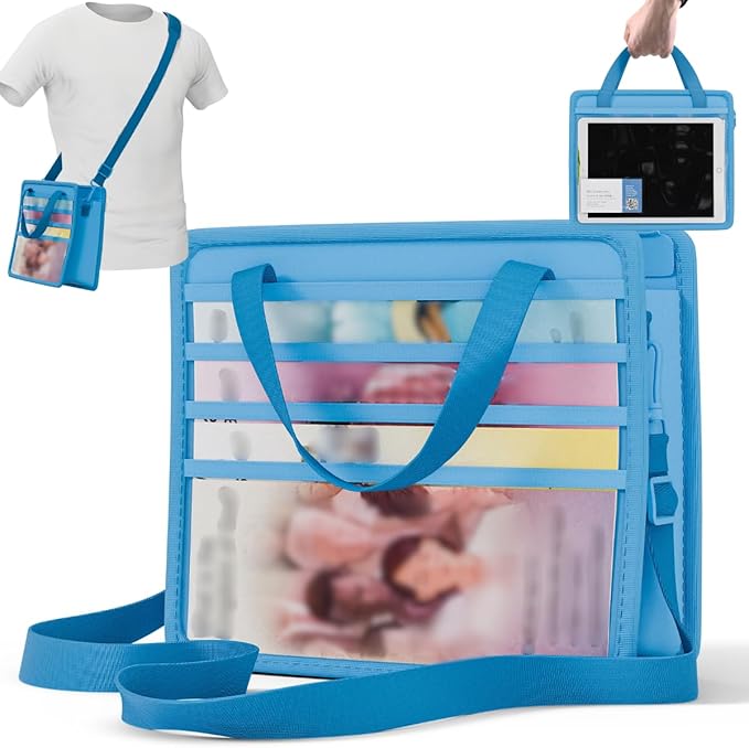 JW Magazine and Tract Holder, JW Field Service Supplies, Jehovah Witness Ministry Supplies, jw.org Accessories Gifts Ideas, Ministry Organizer for Pioneers, Best Life Ever Gifts Pioneer (Light Blue)