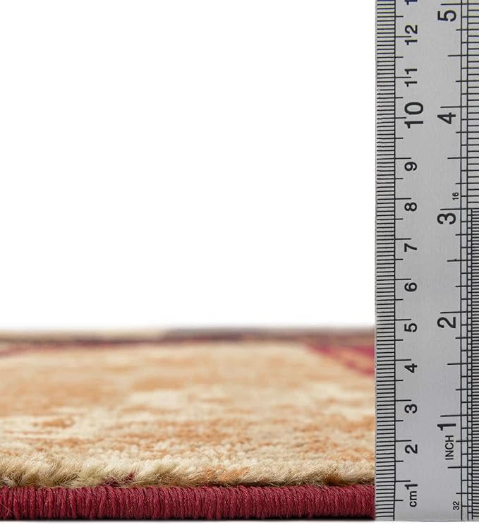 Unique Loom Barista Collection Area Rug - Kouillou (7' 1" Octagon, Multi/Brown)