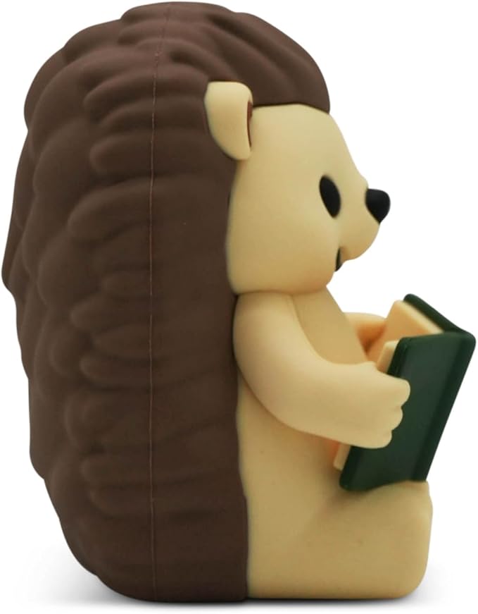 Little Readers – Cute Figurines for Bookshelves, Desks, Terrariums & Home Decor – Book-Loving Animal Statues - Hedgehog