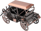 Pilipane Antique Vintage Car Model Iron Industrial Design Retro Classic Car Ornament for Home Decoration Collector Gift 20 x 11.5cm (Antique Brass)
