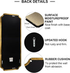 ANDY STAR 18" x 48" Full Length Wall Mirror, Large Brushed Gold Bathroom Mirror for Wall, Scalloped Corner Rectangle Body Mirror for Floor and Leaning