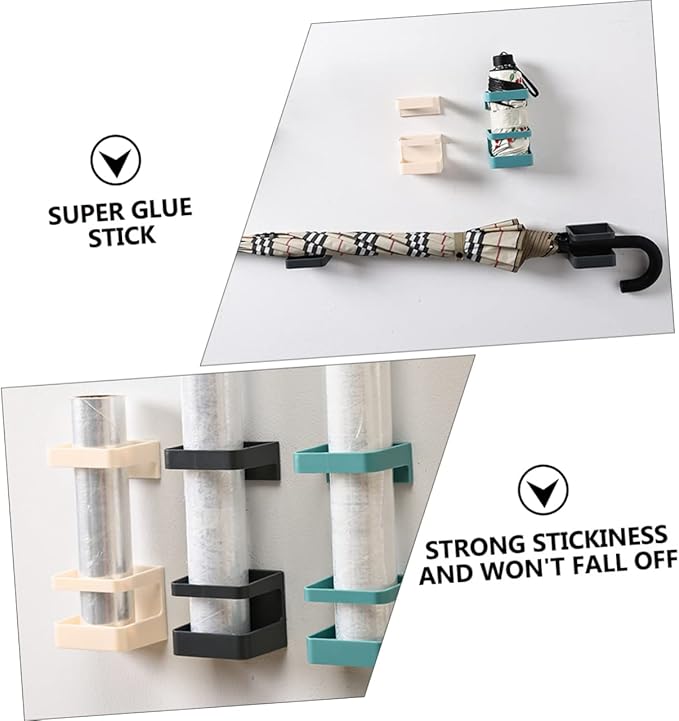 Cabilock 12sets Wall Hanging Umbrella Racks Stylish Umbrella Holders for Entryway Compact Design for Neat Storage Material Rounded Corners for Home Organization