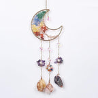 Mini Rainbow Crystals Crescent Moon Sun Catcher Tree of Life Dream Catchers Suncatcher with Quartzs Handmade Dreamcatcher Wall Decor for Adults Boys Girls Bedroom Wedding Garden Bless Gift