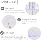 MIZGI Premium Velvet Hangers 50 Pack Heavyduty- Non Slip No Shoulder Bump Suit Hanger - Chrome Hooks,Space Saving Clothes Rounded Shape for Coat,Sweater,Jackets,Pants
