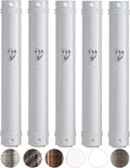 SUPER STAM MEZUZAH CASE Holder (shidell) בית מזוזה Plastic Semiround Silver shin Waterproof Rubber Cork lot of 5 (White, 15)