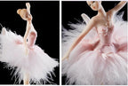 Briskfeel Enchanting Ballerina Music Box Ballerina Rotates with Mechanical Movement - Swan Lake Melody, Feathered Tutu Musical Box for Elegant Home Decor and Gift (Pink Ballet)