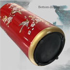 Ceramic Umbrella Stand Umbrella Holder For Entryway,Floor Standing Vase Storage Bucket(E)