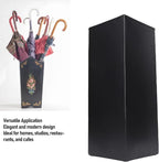 Umbrella Stand, Umbrella Holder for Entryway, Metal Square Umbrella Rack Organizer Freestanding, for Canes Walking Sticks (Black)