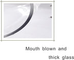 6" Wide 8" High Large Hand Blown Sturdy Clear Cylinder Glass Vase, Centerpiece Flower Vase for Rose, Tulip, Boquets, Hurricane Candle Holder (1, 6"x8")