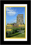 Creative Picture Frames 6.87 x 10 Magazine Frame with Full-Strength Glass, Holds Up To A 1/4" Thick Media with Installed Wall Hangers for Easy Mounting, 8x10 Manhattan Black Frame with White Mat