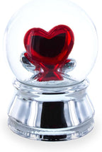 Romantic Red Heart in Love Glass Musical Water Snow Globe