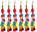6Pcs Handcrafted Decorative Tassels for DIY Craft Home Décor Handmade Tassels Rose