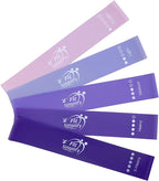 Fit Simplify Resistance Loop Exercise Bands with Instruction Guide and Carry Bag, Set of 5