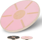 Wooden Wobble Balance Board with 15.5" No-Skid Surface for Core Trainer Physical Therapy, Home Office Exercise Balance Board for Woman & Man