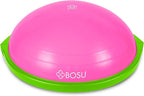 Bosu Balance Ball Exercise Trainer, Home Gym Equipment w/ Guided Workouts & Pump, 26", Blue - Inflatable Fitness Platform for Strength Training, Standing, Balancing, and Core Workout