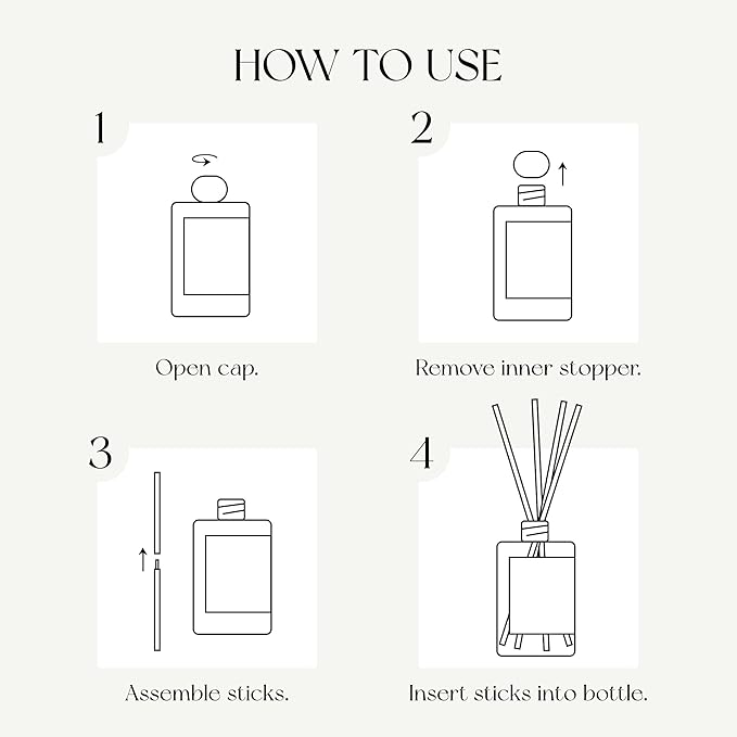 The Yulong Scent Reed Diffuser Refill Set 13.53 fl oz with 6 Sticks, 【Comfortable to Breathe】 Luxury Natural Long Lasting Home Fragrance Oil Air Freshener for Living Room and Office
