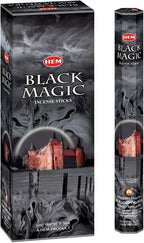Hem Black Magic Incense Sticks (120 Sticks, 6 Boxes Inside) - 9 Inches Long, 20g per Box - Perfect for Meditation, Rituals & Cleansing