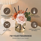COCODOR Rose Flower Reed Diffuser/Pure Cotton/6.7oz(200ml)/1 Pack/Reed Diffuser, Reed Diffuser Set, Oil Diffuser & Reed Diffuser Sticks, Home Decor & Office Decor, Fragrance and Gifts