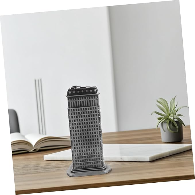 MAGICLULU Vintage Alloy Building Model: Decorative Metal Craft - Architectural Sculpture Travel Souvenir Photography Prop
