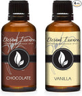 Eternal Essence Oils 2 Pack 30ml Premium Fragrance Oil - Chocolate & Vanilla - for Candle, Soap Making, Aromatherapy, Diffusers, Home Care, & Humidifiers