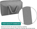 100L Extra Large Storage Bags, Big Moving Bags with Strong Zippers & Carrying Handles, Packing Bags for Moving, Storage, Travel and Camping, Storage Totes For Space Saving (Grey, 4 Pack)
