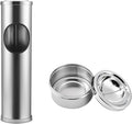 Anfrere Standing Ashtray Outdoor for Patio, Large & Tall Outside Ashtrays for Cigarette Butt Receptacle Disposal, Commercial Metal Smokers Cigar Ash Tray Container with Lid and Trash Can, DN1SR