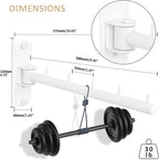 Swing Clothes Hanger Rack, Garment Racks Folding Clothes Bar Wall Mounted, 180°Rotation Laundry Drying Rack 304 Stainless Steel Space Saving for Laundry Room Bedroom Balcony, 9.45" Long