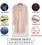 Garment Bags for Hanging Clothes 24'' x 40'' Suit Hanging Garment Bags White Breathable Suit Covers for Closet Full Zipper Dust Cover for Suits Dance Clothes Closet Pack of 6