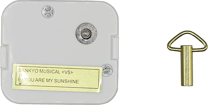 Creative Hobbies 18 Note Wind up Music Box Musical Movement - Plays You are My Sunshine