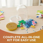 Fun Express Summer Beach Glitter Globe CK-12 - Craft Kits - VBS Vacation Bible School Supplies/Decor - 12 Pieces