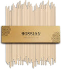 HOSSIAN 50pcs Reed Diffuser Sticks - Wood Rattan-Reed Sticks -Essential Oil Aroma Diffuser Sticks- Spa-Aromatherapy(Primary Color7.5/19cm)