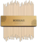 HOSSIAN 50pcs Reed Diffuser Sticks - Wood Rattan-Reed Sticks -Essential Oil Aroma Diffuser Sticks- Spa-Aromatherapy(Primary Color7.5/19cm)