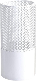 Umbrella Stands Hollowed-Out Metal Umbrella Holder with Hooks,Umbrella Rack Modern Round Outdoor Hallway Entryway Umbrella Stand Rack (Color : White, Size : 58cm)