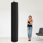 Chengu Jumbo Rug Storage Bag Large Nylon Dustproof Drawstring Space Saver Bags Black Reusable Nylon Cloth Carpet Cover 130 x 24 Inch Storage Pouch for Rug(1 Piece)