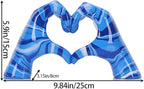 DOVDOV Hand Heart Decoration, Heart Hand Statue, Love Finger Sculpture Wedding Decoration, Suitable for Bookshelf Coffee Table Office Bedroom TV Cabinet Bookshelf Small Ornaments Home Decoration.