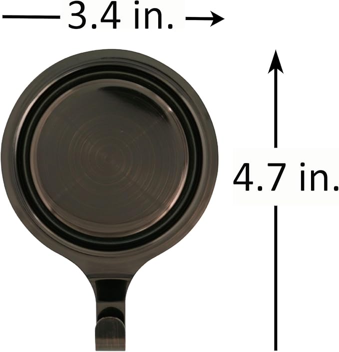 Haute Decor Attract Pinch-Free Magnetic Wreath Hanger (Oil-Rubbed Bronze) - 1 Pack - Strong Hook for Metal Doors and Surfaces