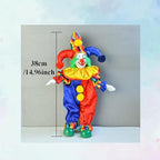 Maxyoung 14 Inch Porcelain Clown Doll Vintage Dolls Figurine, Collectible Figure, Hand Painted Toy, Christmas Halloween Birthday Gift, Movable Joints