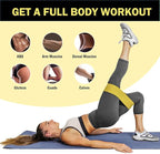 Non-Slip Fabric Resistance Bands for Working Out, Loop Exercise Bands for Booty Leg, Butt, Glute, Stretch Workout Bands for Women & Men, Hip Elastic Bands for Home Gym Fitness, Yoga, Pilates