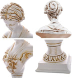 11.8" Classic Greek Venus de Milo Bust Statue, Resin Roman Goddess of Love and Beauty Sculpture Figurine for Home Décor, Large Antique