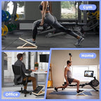 Saker 6-Angle Slant Board & Balance Board, Slant Boards for Exercise, Adjustable 40° Incline & Balance Board - 6-Angle Non-Slip Wooden Trainer for Squats, Calf Stretch, Stability Workouts