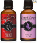 Eternal Essence Oils 2 Pack 30ml Premium Fragrance Oil - Forever Yours & Secret Crush - for Candle, Soap Making, Aromatherapy, Diffusers, Home Care, & Humidifiers