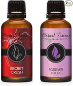 Eternal Essence Oils 2 Pack 30ml Premium Fragrance Oil - Forever Yours & Secret Crush - for Candle, Soap Making, Aromatherapy, Diffusers, Home Care, & Humidifiers