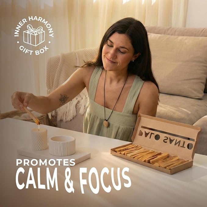 Palo Santo Sticks 20 Pack - Smudging Incense Sticks from Peru, Not Ecuador, Ethically Harvested, for Meditation, Yoga, Aromatherapy and Spiritual Cleansing