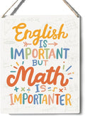 Xiolcxdr Funny Math Teacher Gifts Teacher's Day Christmas Birthday Thank You Appreciation Gifts for Women Man First Day of College Math Geometry Algebra Classroom Wall Art Decor