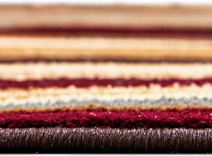 Unique Loom Barista Collection Area Rug - Icatu (3' 1" x 6' 1" Hearth, Beige/Brown)